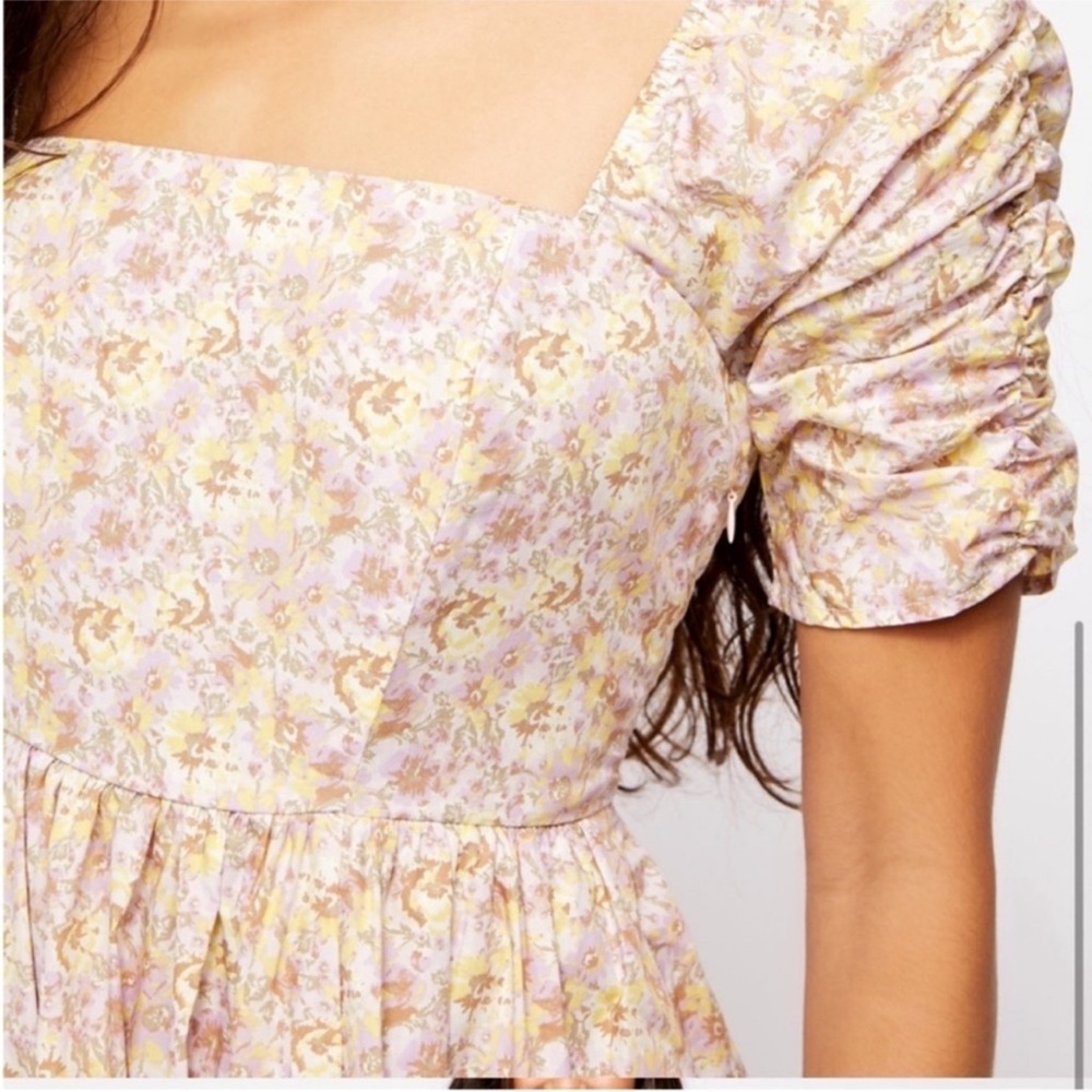 Free People She’s a Dream Midi Dress Powder Combo cotton size 6 - Picture 3 of 16